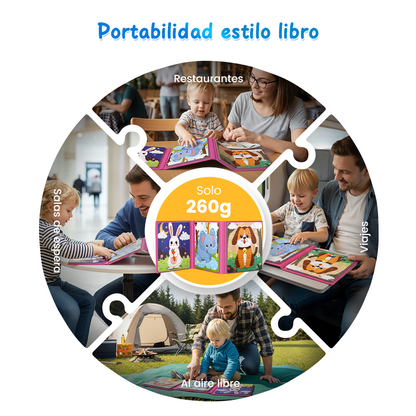 Libro magnético de construcción para niños