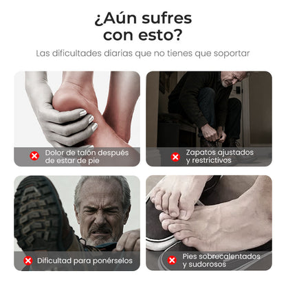 👟 Zapatillas Slip-On Ortopédicas Transpirables para Hombres - Soporte Arqueado con Plantillas de Espuma con Memoria para Comodidad Diaria 🏃‍♂️💨