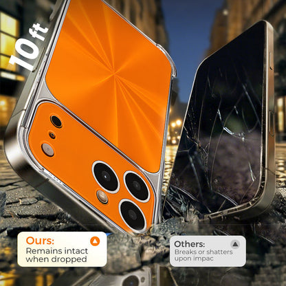 Funda con textura de CD a prueba de caídas en las cuatro esquinas para Phone