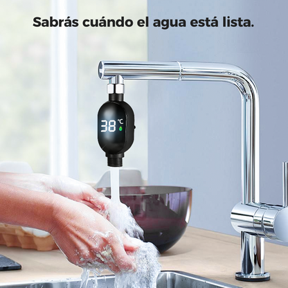 🚿 💧 Cabezal de Ducha con Indicador LED - Muestra la Temperatura del Agua con Colores, Fácil Instalación y Ahorro de Energía 🌈📦