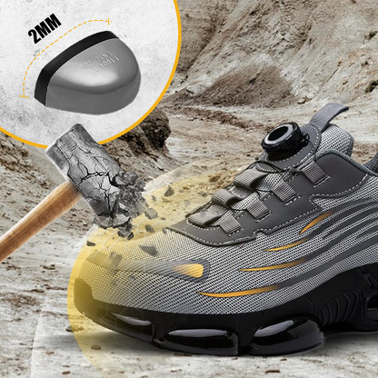 🔥 Zapatillas de seguridad antideslizantes con botón giratorio