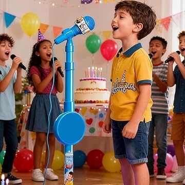 🎅 Ofertas especiales para Navidad🌲 Micrófono de juguete, máquina de karaoke de juguete con luces.