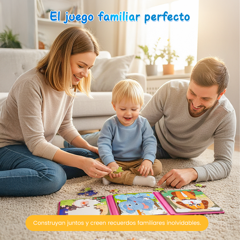 Libro magnético de construcción para niños