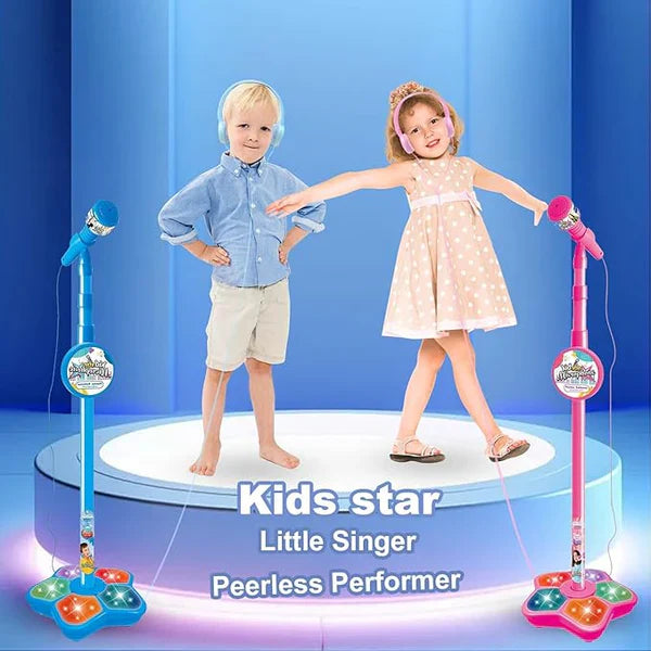 🎅 Ofertas especiales para Navidad🌲 Micrófono de juguete, máquina de karaoke de juguete con luces.