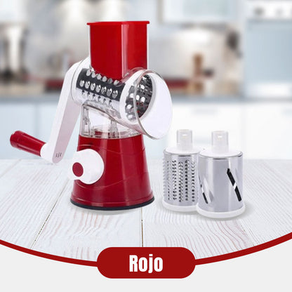 🔥2026 Venta de cocina🔥Rallador manual multifuncional giratorio y picadora 🚀🥕