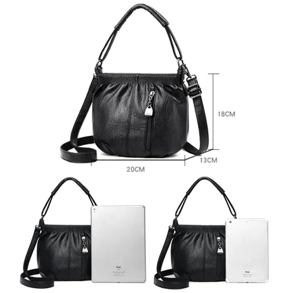 🔥Tu compañero diario: Bolso Bucket de piel suave con detalles plisados | Elegancia relajada para el día a día 🔥