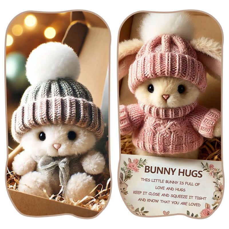 🐇- Mini conejito hecho a mano Abrazo lindo regalo de Pascua🎁