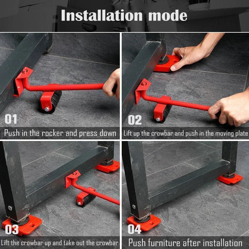 🔥Venta caliente🔥Herramientas de Movimiento de Rodillos para Muebles Pesados