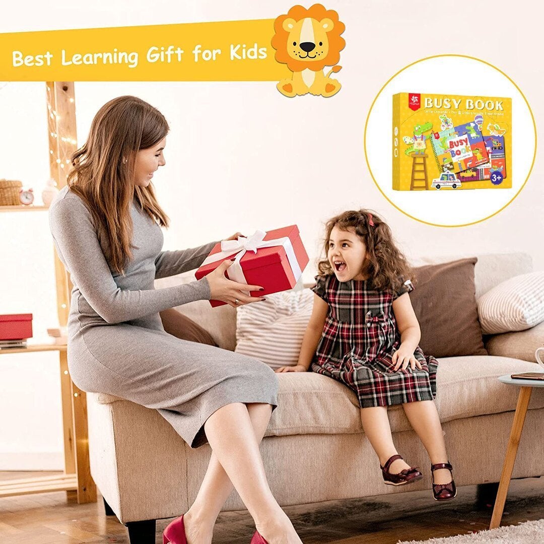 LIBRO OCUPADO MONTESSORI PARA NIÑOS PARA DESARROLLAR HABILIDADES DE APRENDIZAJE