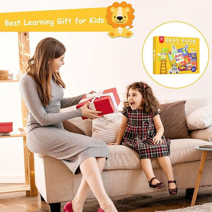 LIBRO OCUPADO MONTESSORI PARA NIÑOS PARA DESARROLLAR HABILIDADES DE APRENDIZAJE