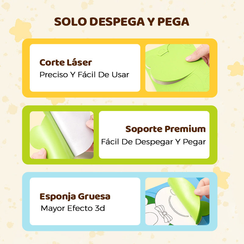 Pegatinas 3D de EVA para Manualidades Infantiles