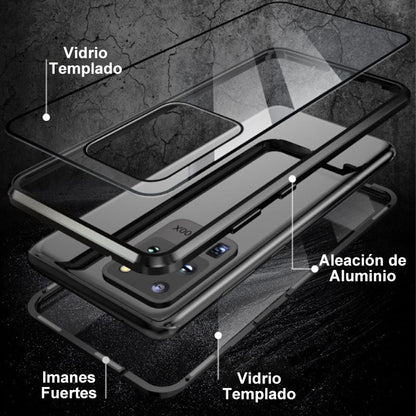 💥Funda magnética de vidrio templado de doble cara para Samsung S21-S25 Series