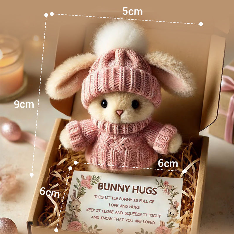 🐇- Mini conejito hecho a mano Abrazo lindo regalo de Pascua🎁