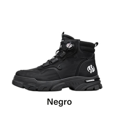 Zapatos de trabajo para hombre con hebilla giratoria, impermeables, antideslizantes, cómodos y transpirables.