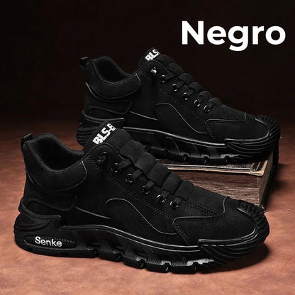 ☄️Ofertas de Primavera🎉Suela gruesa antideslizante para hombre Zapatos casuales para caminar
