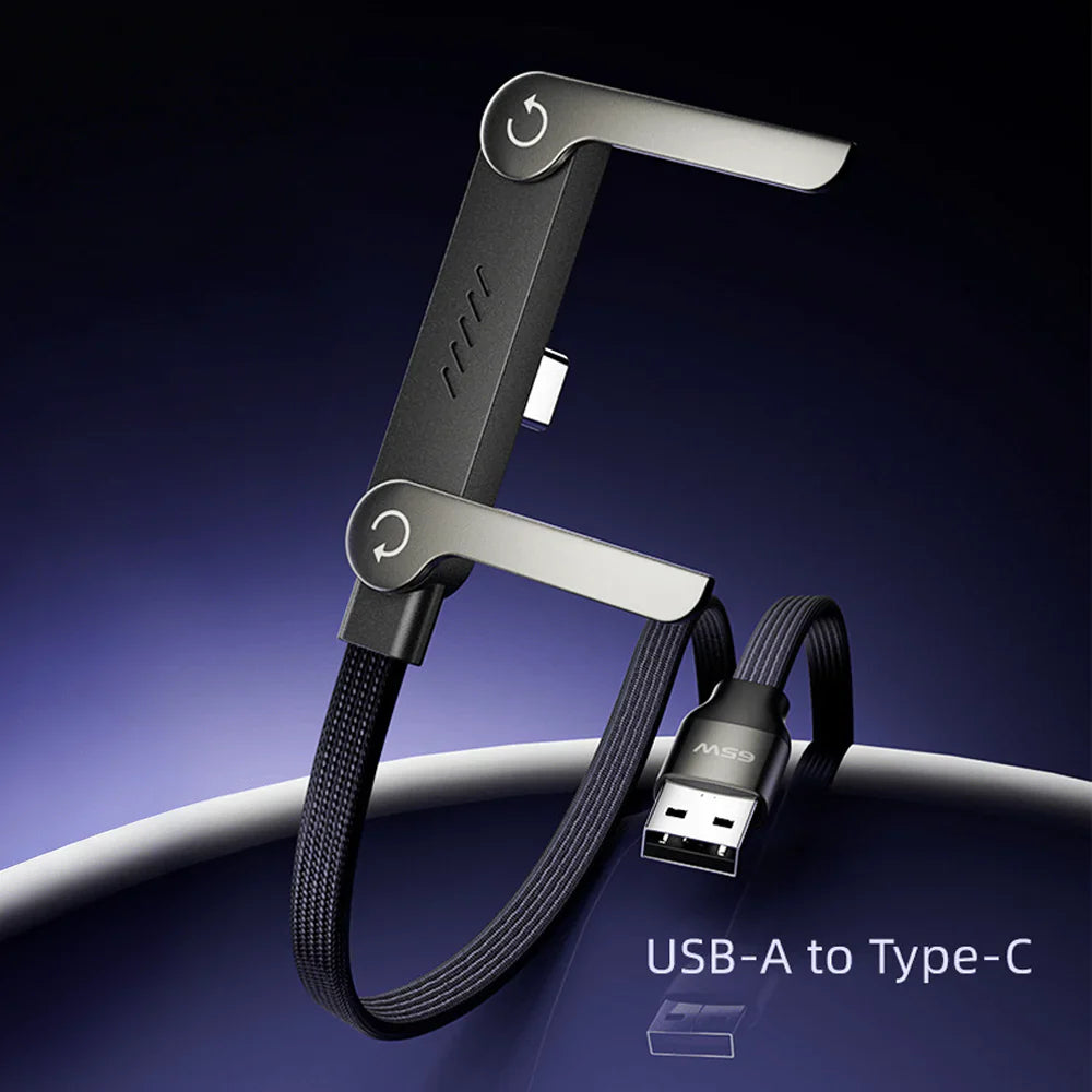 Cable de Carga Rápida 240W con Soporte Ajustable para Celular
