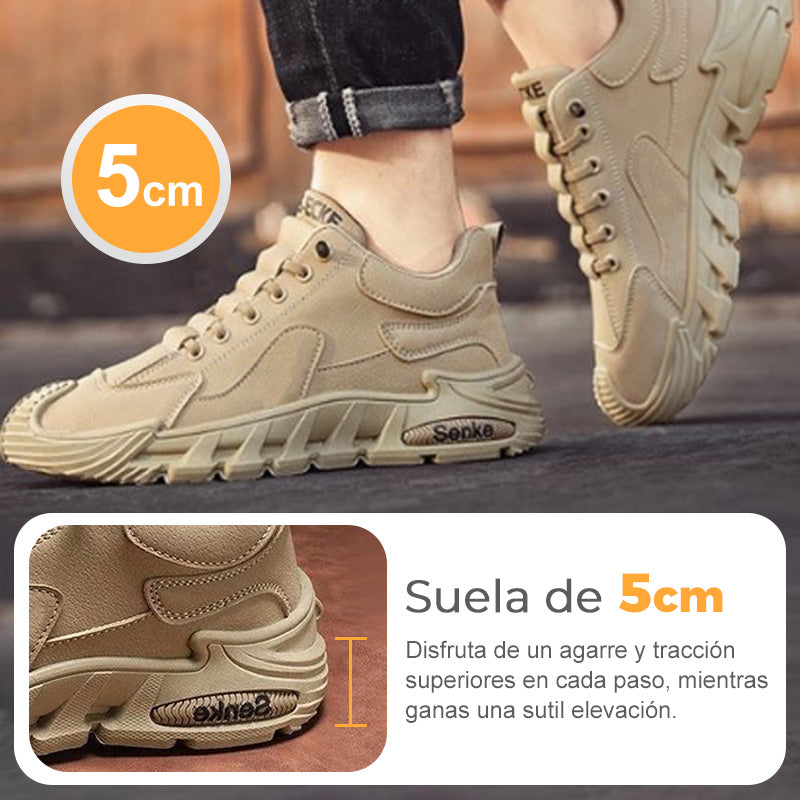 ☄️Ofertas de Primavera🎉Suela gruesa antideslizante para hombre Zapatos casuales para caminar