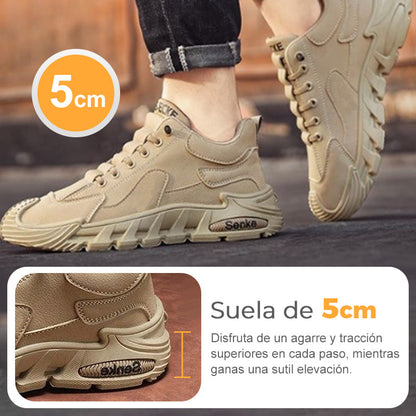 ☄️Ofertas de Primavera🎉Suela gruesa antideslizante para hombre Zapatos casuales para caminar