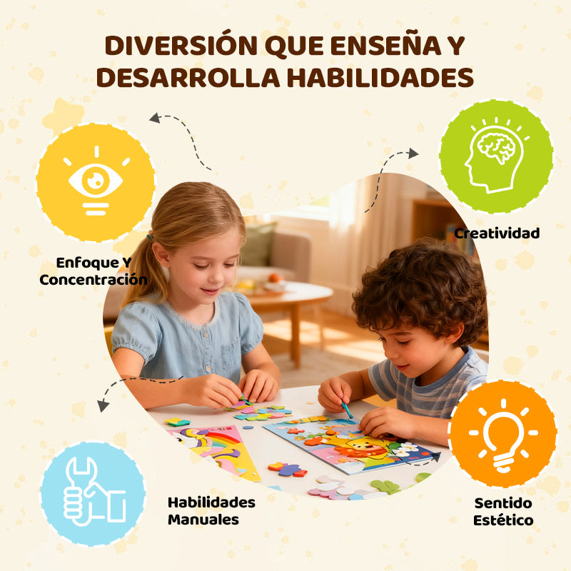 Pegatinas 3D de EVA para Manualidades Infantiles