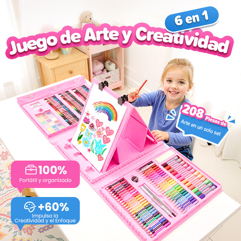 🔥Set de arte creativo de lujo 6 en 1 🧑‍🎨 (Regalo ideal para niños) ¡Todos los niños son artistas!