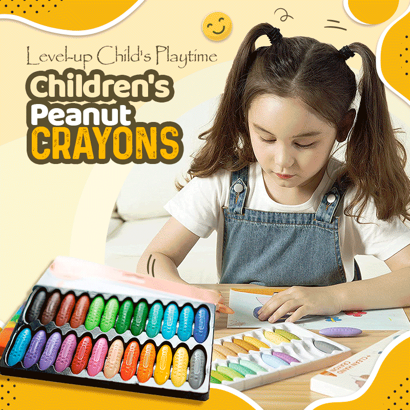 Crayones de cacahuete para niños