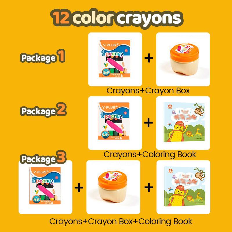 Crayones de cacahuete para niños
