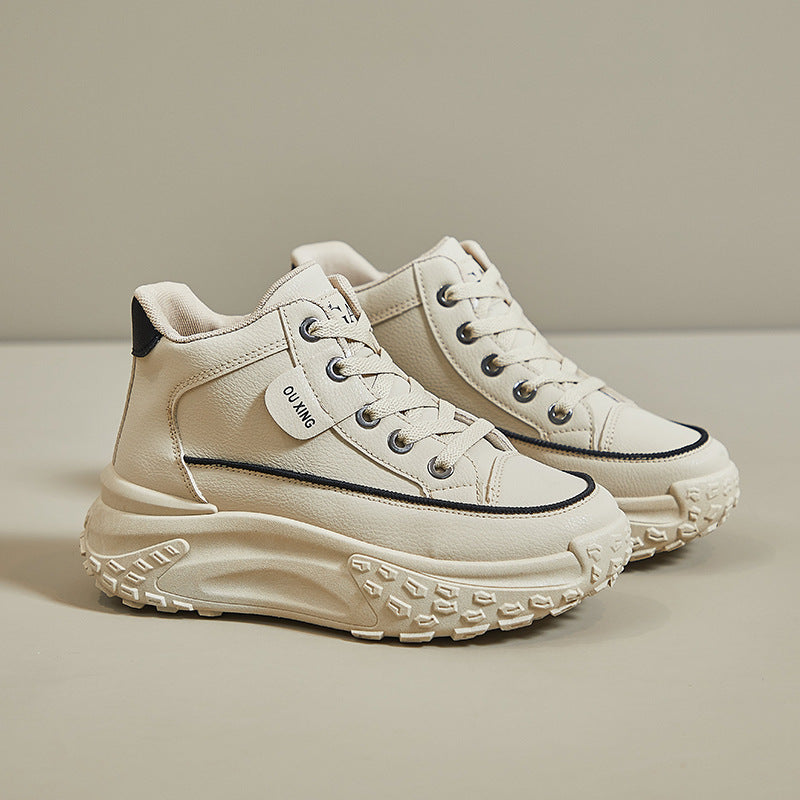 Zapatillas de andar por casa de plataforma blanda para mujer