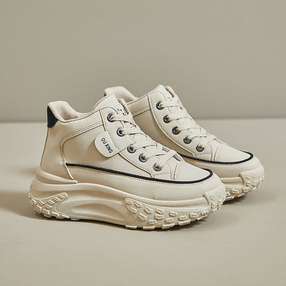 Zapatillas de andar por casa de plataforma blanda para mujer