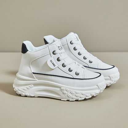 Zapatillas de andar por casa de plataforma blanda para mujer