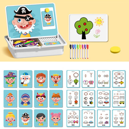 🎨 Puzzles Magnéticos de Vestir para Caras - Juego Educativo de Doble Cara para Niños, Ideal para Viajes y Aprendizaje Creativo ✨🧒