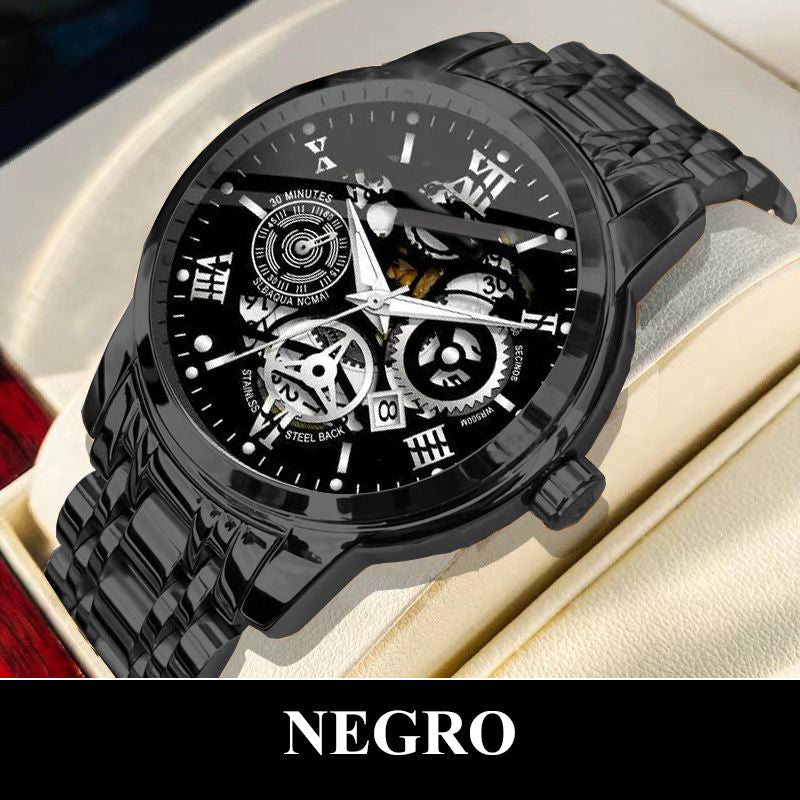 🎄Rebajas de Navidad 41 % DE DESCUENTO🔥Reloj mecánico automático esqueleto sumergible para hombre