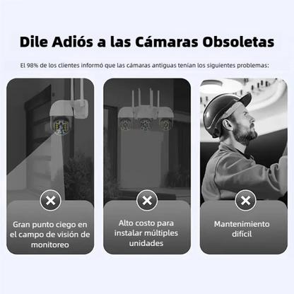 Cámara inalámbrica con visión nocturna: ¡seguridad inteligente las 24 horas del día!