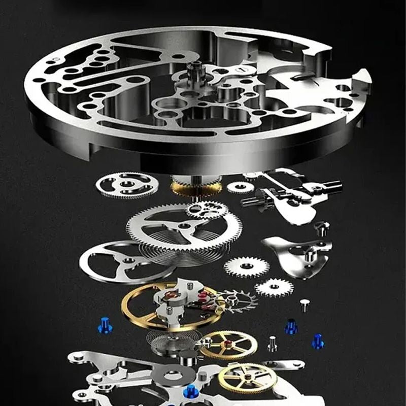 🎄Rebajas de Navidad 41 % DE DESCUENTO🔥Reloj mecánico automático esqueleto sumergible para hombre