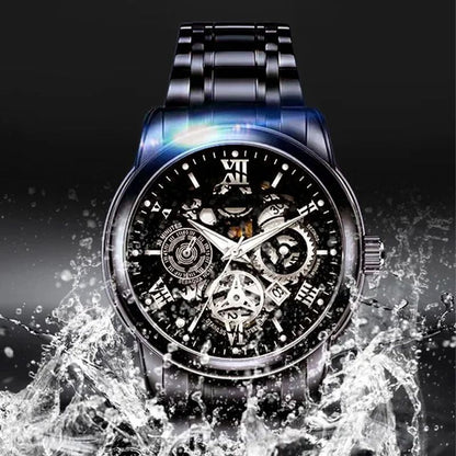 🎄Rebajas de Navidad 41 % DE DESCUENTO🔥Reloj mecánico automático esqueleto sumergible para hombre