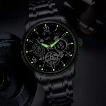 🎄Rebajas de Navidad 41 % DE DESCUENTO🔥Reloj mecánico automático esqueleto sumergible para hombre