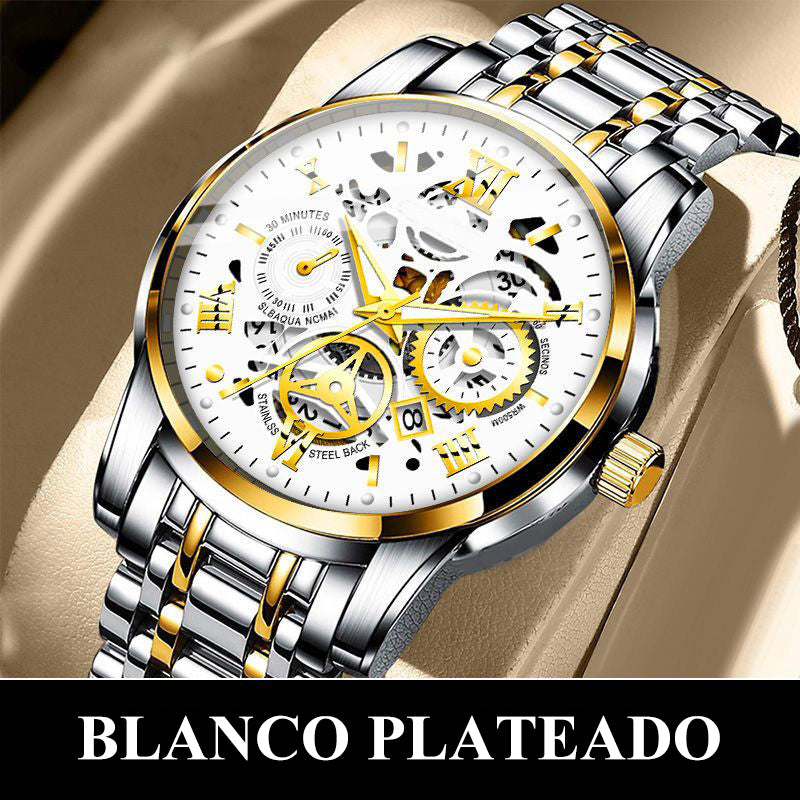 🎄Rebajas de Navidad 41 % DE DESCUENTO🔥Reloj mecánico automático esqueleto sumergible para hombre