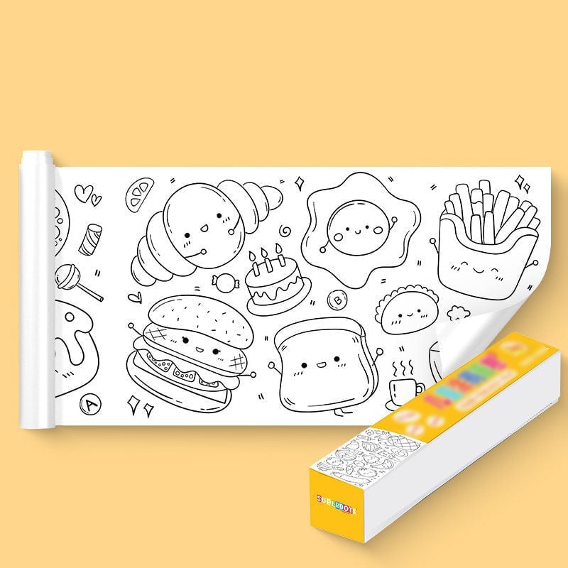 🔥El mejor regalo para los niños - Rollo de dibujo infantil