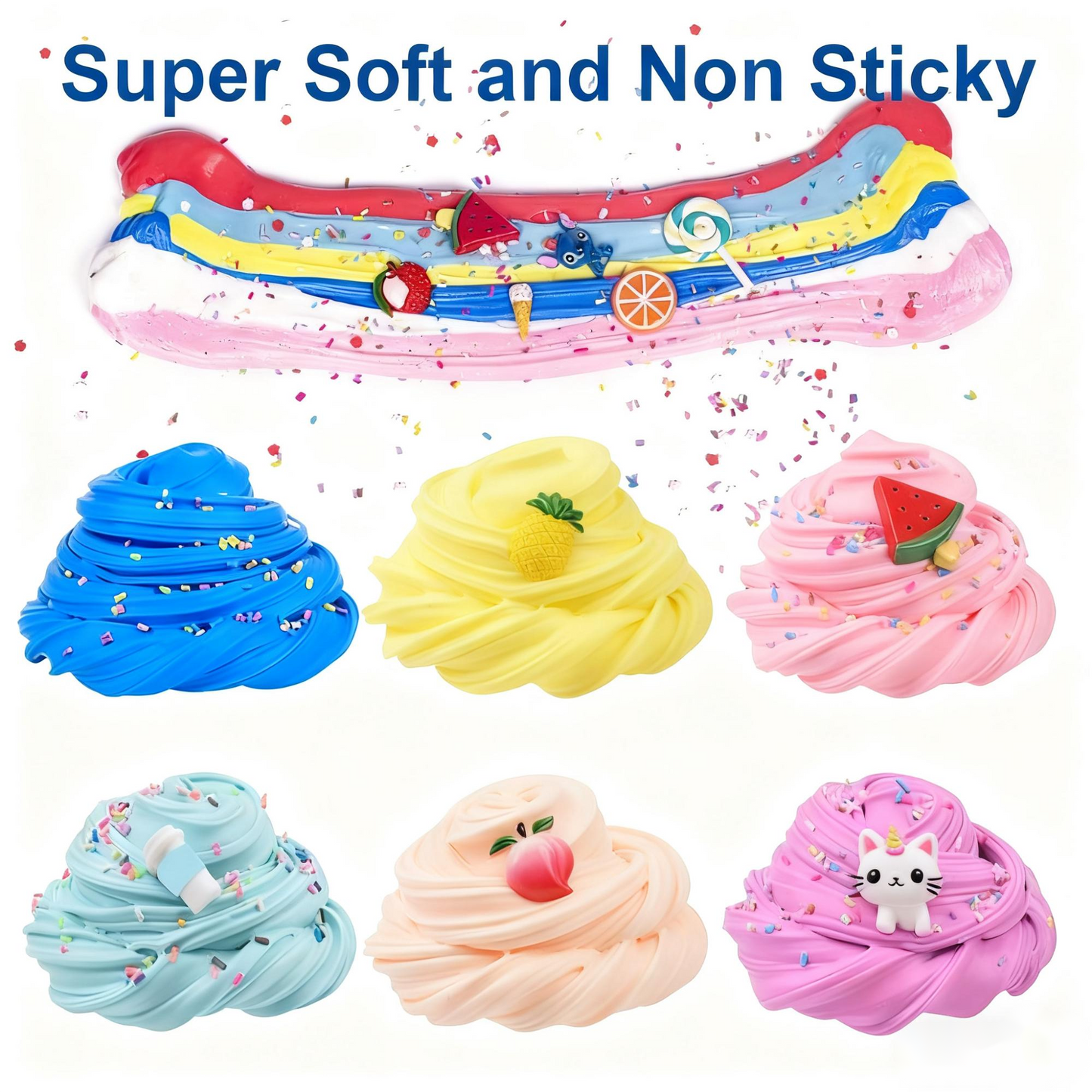 🎁Súper Arcilla Slime: ¡Suave, Flexible y Huele Increíble! Kit DIY para Desarrollo Sensorial