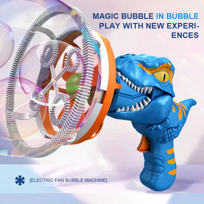😍Dale a tus hijos el mejor regalo 🦖 Máquina eléctrica de burbujas de dinosaurios