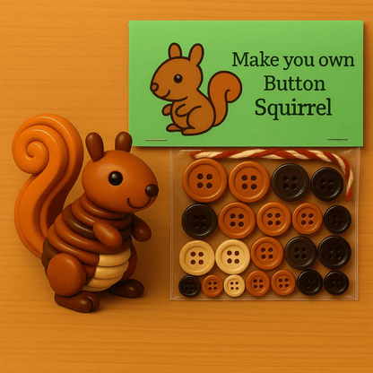 🎨 Adornos de animales con botones para hacer tú mismo: kit de manualidades creativas para niños, desarrolla la motricidad fina y la creatividad 🧵📦