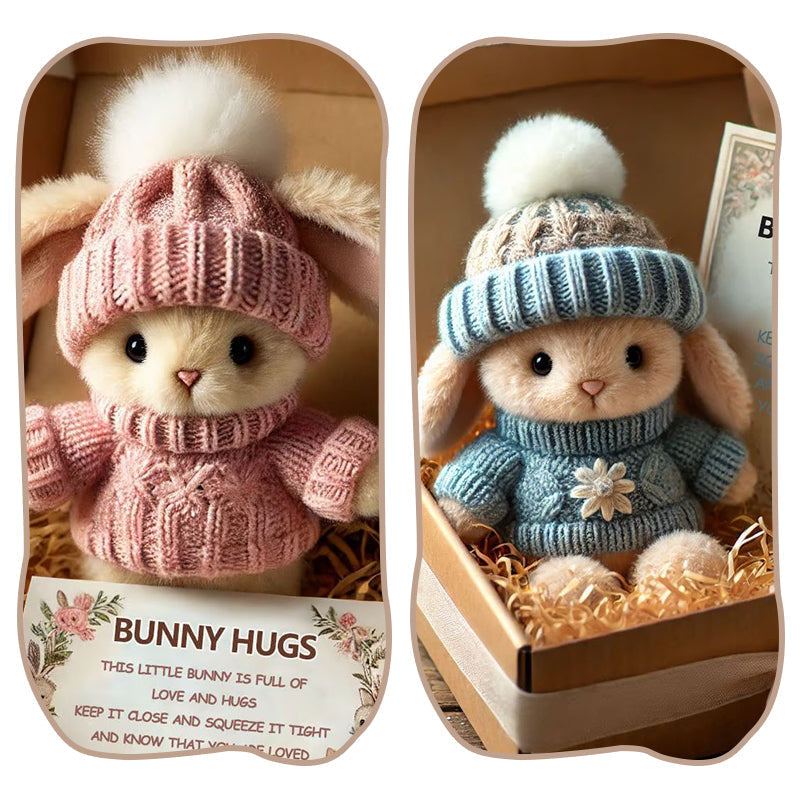 🐇- Mini conejito hecho a mano Abrazo lindo regalo de Pascua🎁