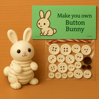 🎨 Adornos de animales con botones para hacer tú mismo: kit de manualidades creativas para niños, desarrolla la motricidad fina y la creatividad 🧵📦