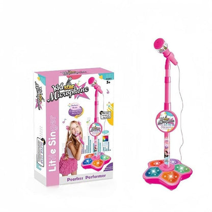 🎅 Ofertas especiales para Navidad🌲 Micrófono de juguete, máquina de karaoke de juguete con luces.