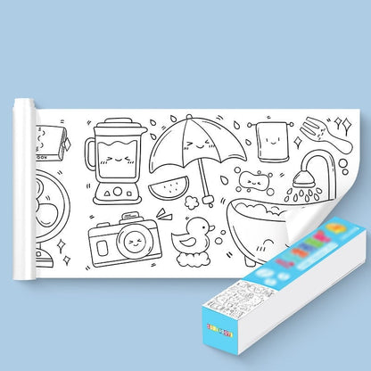 🔥El mejor regalo para los niños - Rollo de dibujo infantil