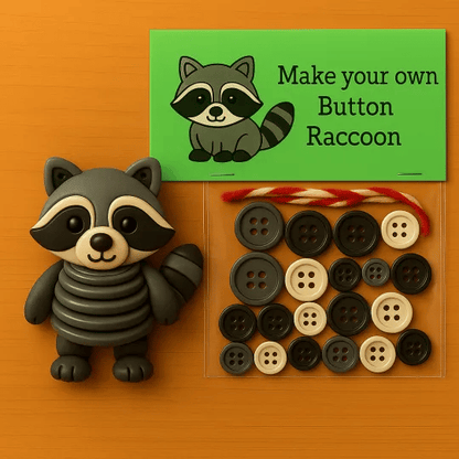 🎨 Adornos de animales con botones para hacer tú mismo: kit de manualidades creativas para niños, desarrolla la motricidad fina y la creatividad 🧵📦