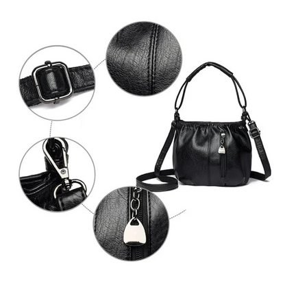 🔥Tu compañero diario: Bolso Bucket de piel suave con detalles plisados | Elegancia relajada para el día a día 🔥