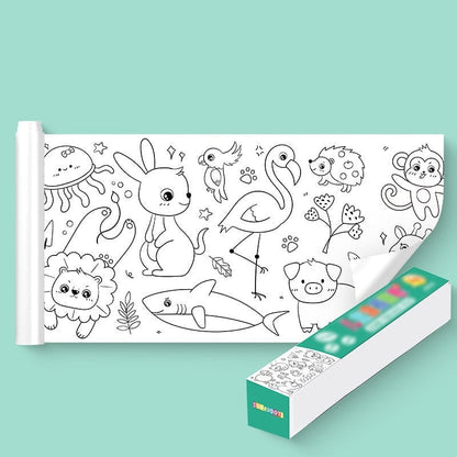 🔥El mejor regalo para los niños - Rollo de dibujo infantil