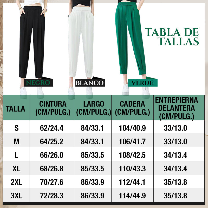 Pantalones rectos de enfriamiento casual para mujer - COMPRA 2 ENVÍO GRATIS