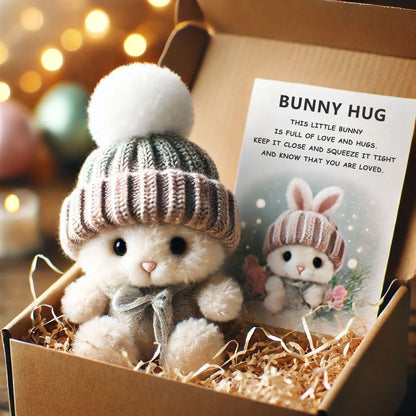 🐇- Mini conejito hecho a mano Abrazo lindo regalo de Pascua🎁