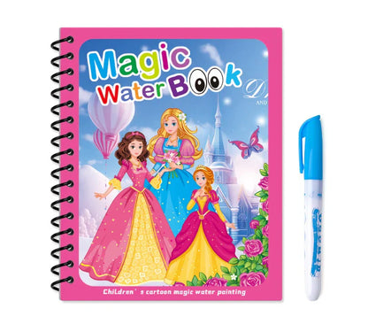 Libro Montessori para colorear y dibujar con agua